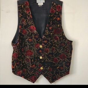 Vintage Y O U babe Velvet Vest